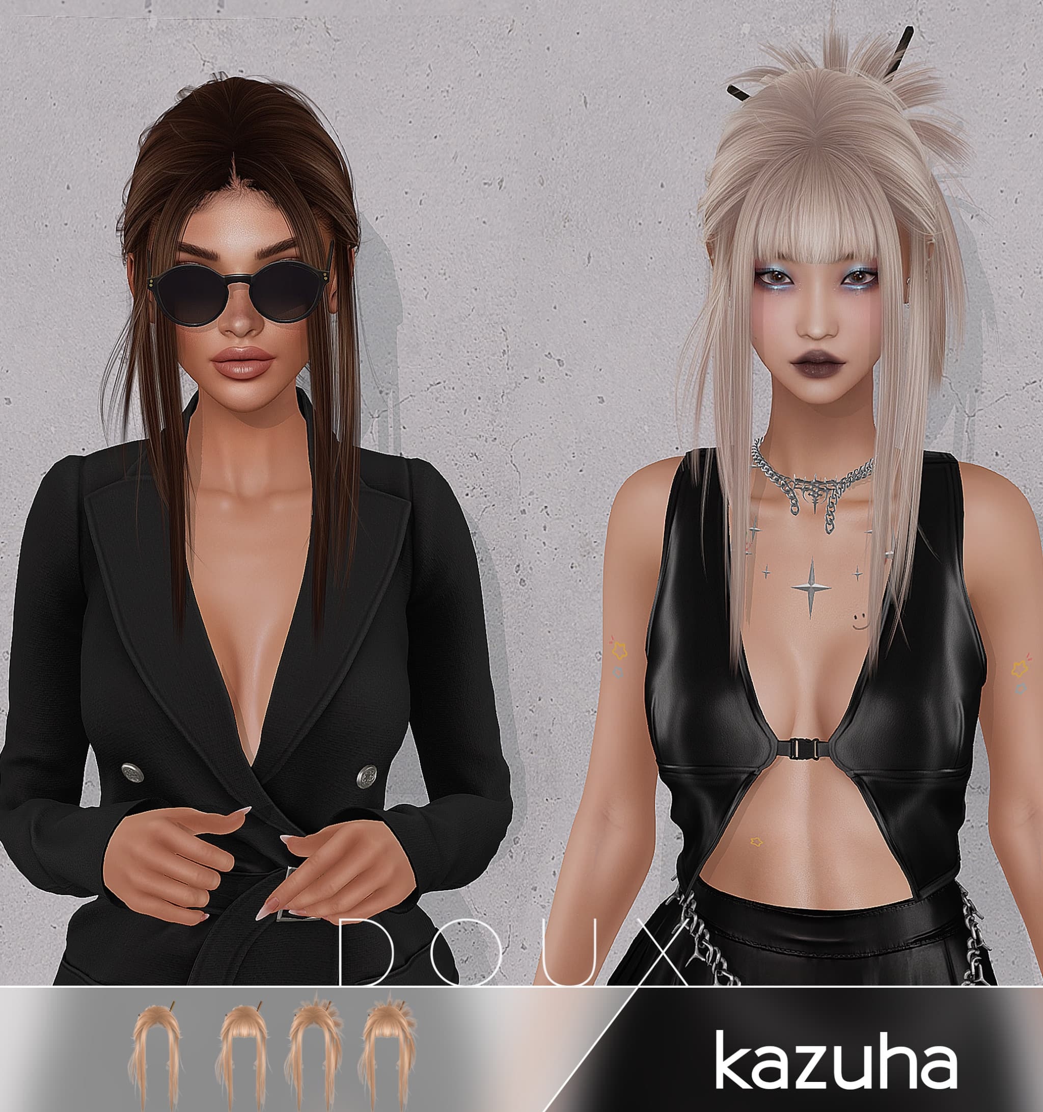 Прическа Kazuha Hairstyle